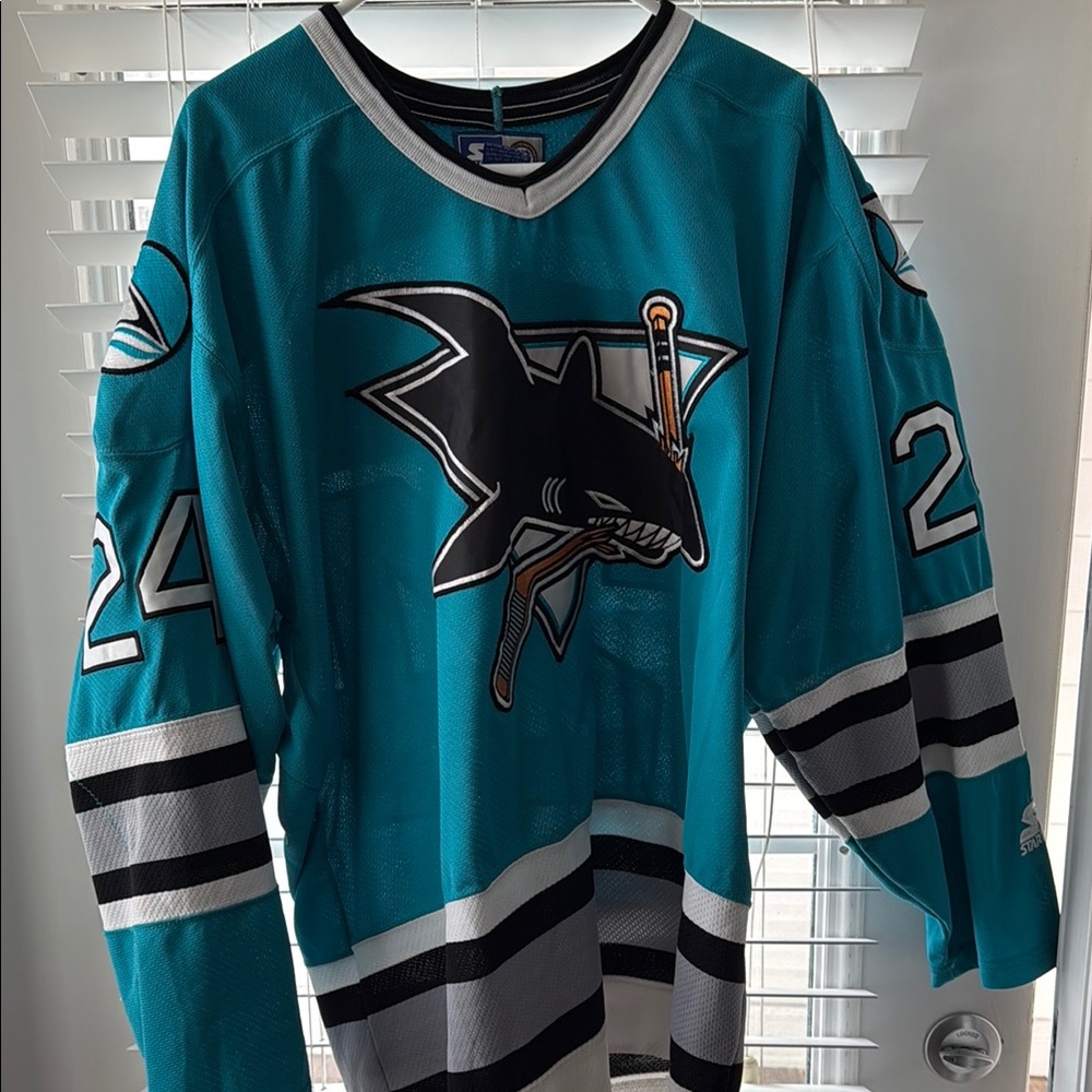 Vintage Starter San Jose Sharks Sergei Makarov Hockey Jersey